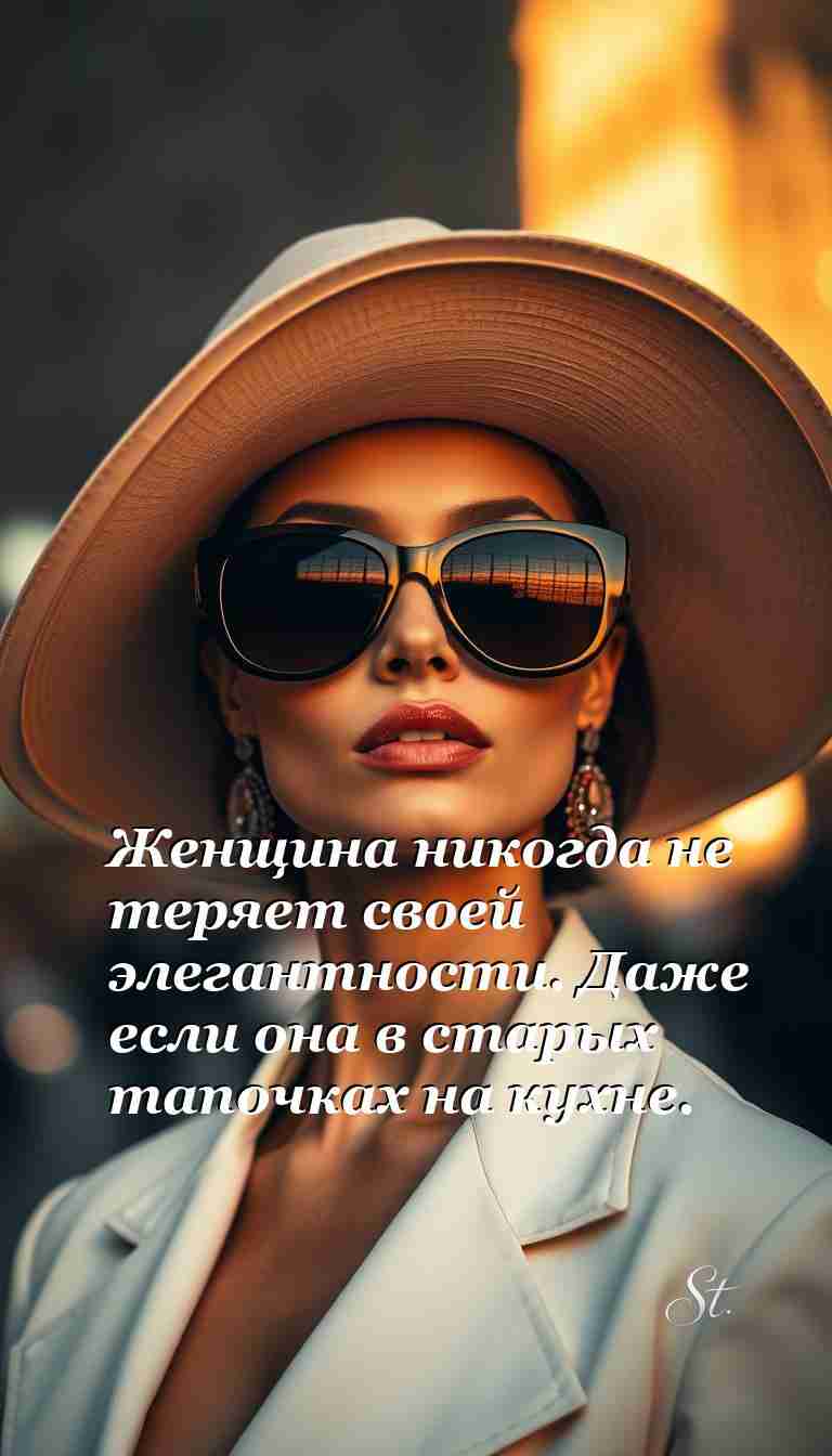 Женский юмор о жизни в тапочках с элегантностью