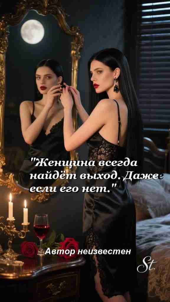 Выход всегда найдётся женская мудрость и сила