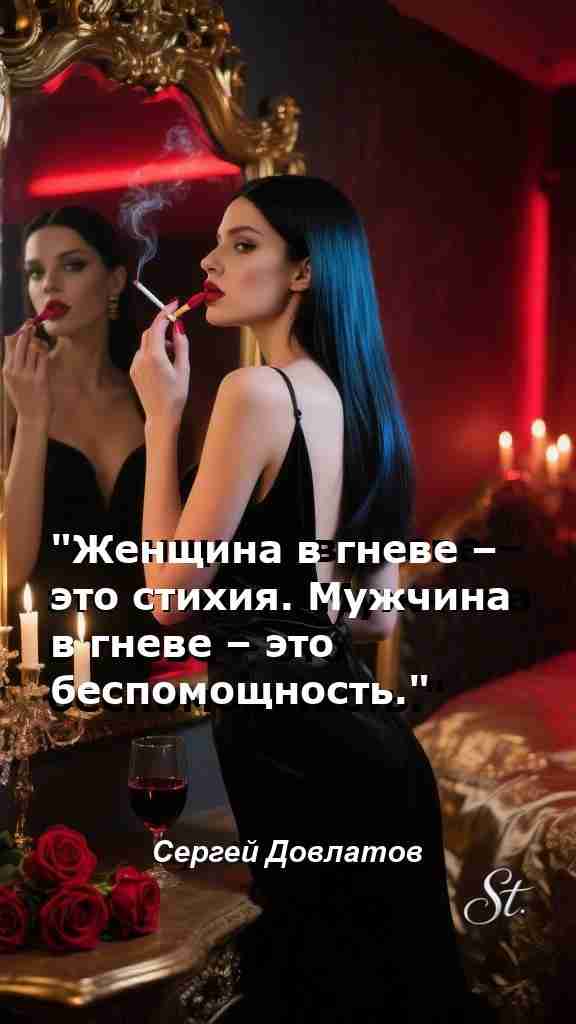 Сила женского гнева в мудрых цитатах для вас