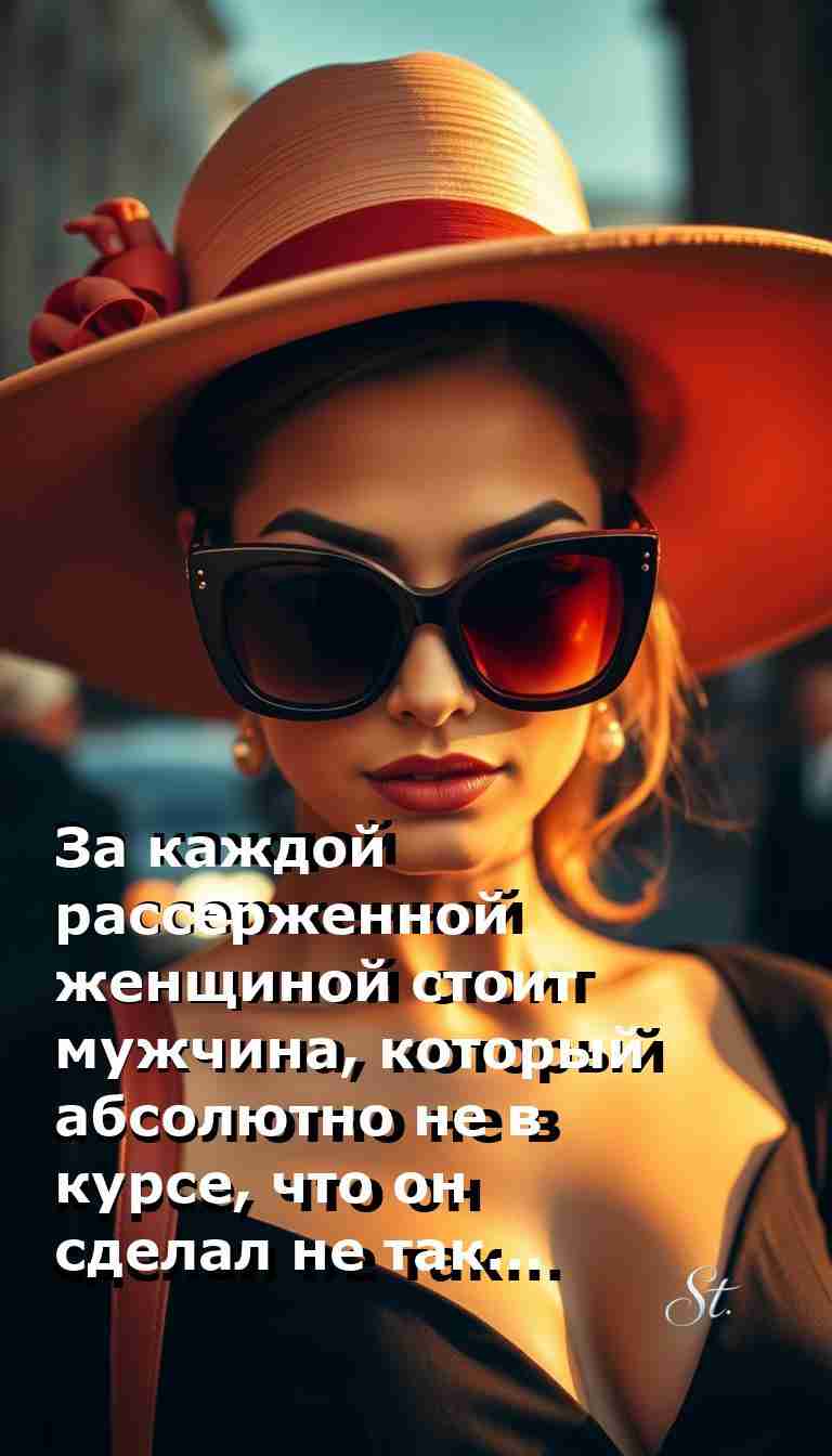 Когда мужчина не догадывается о своих ошибках