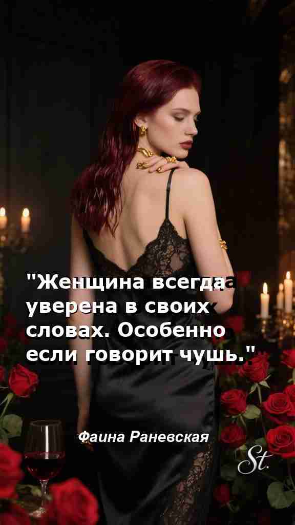 Уверенность и мудрость в каждом слове женщины