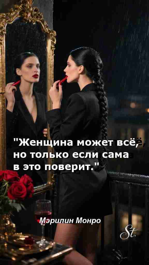 Верь в себя и меняй мир вокруг себя