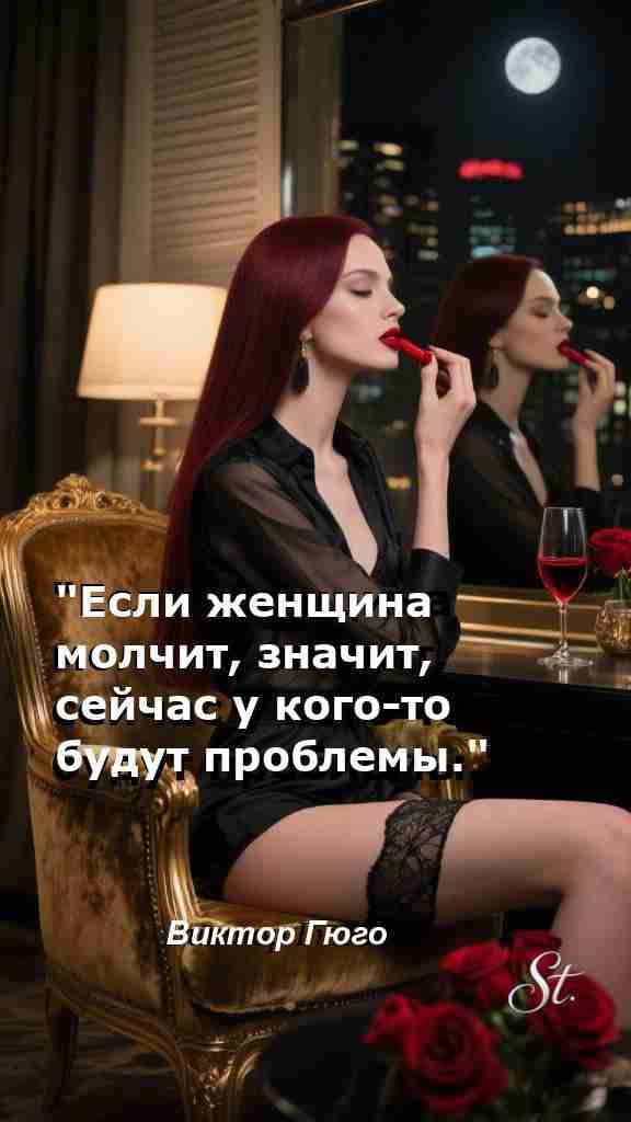 Когда молчит женщина у проблемы не избежать