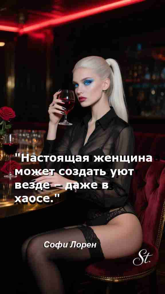 Сила женщины в создании уюта даже в хаосе