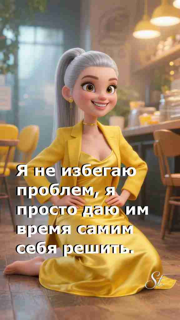 Проблемы решаются сами это мудрость женщины