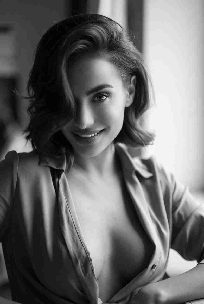 Естественная красота и стиль уверенной женщины