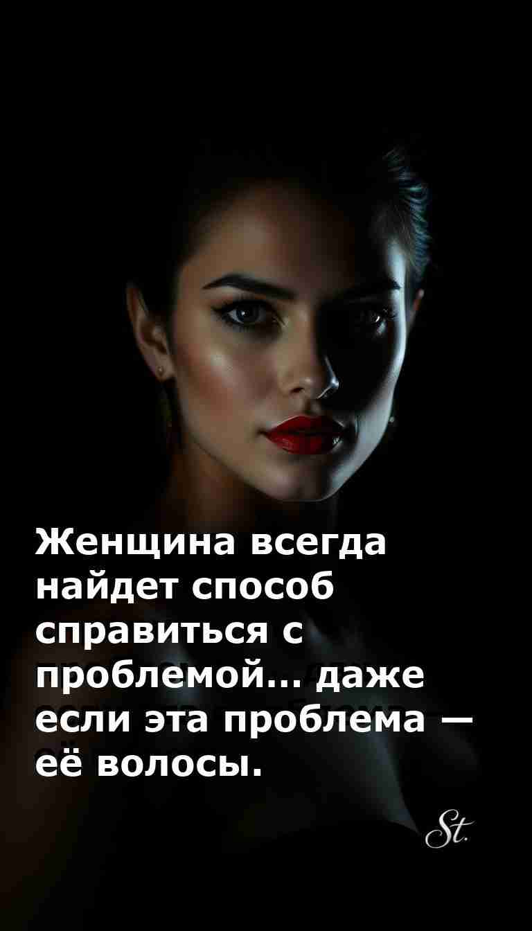 Волосы как приключение женского юмора