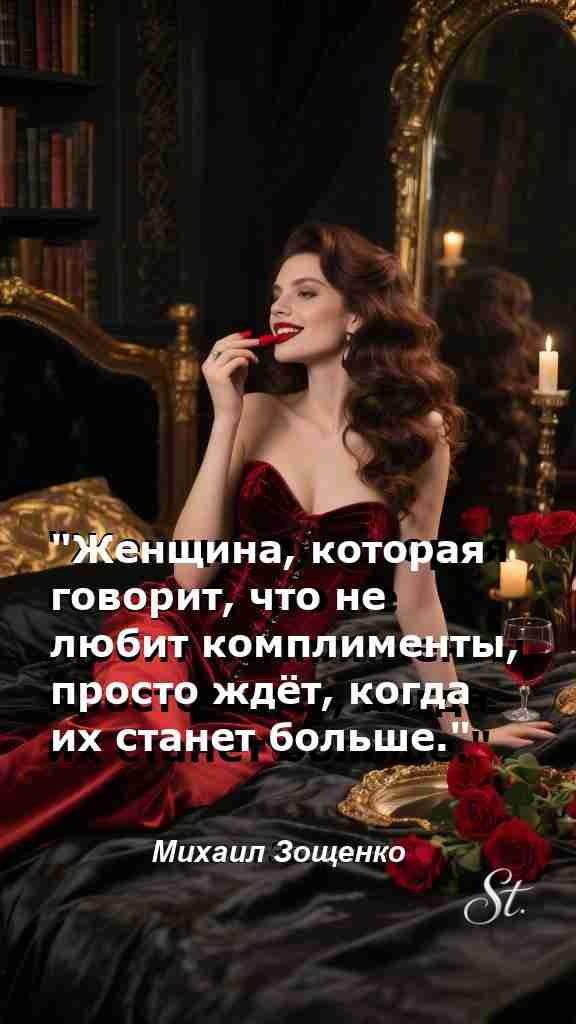 Мудрые цитаты для уверенных женщин о комплиментах