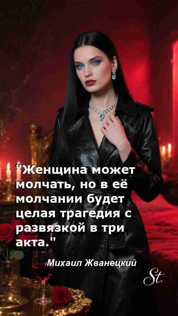 Молчание женщины это целая трагедия жизни