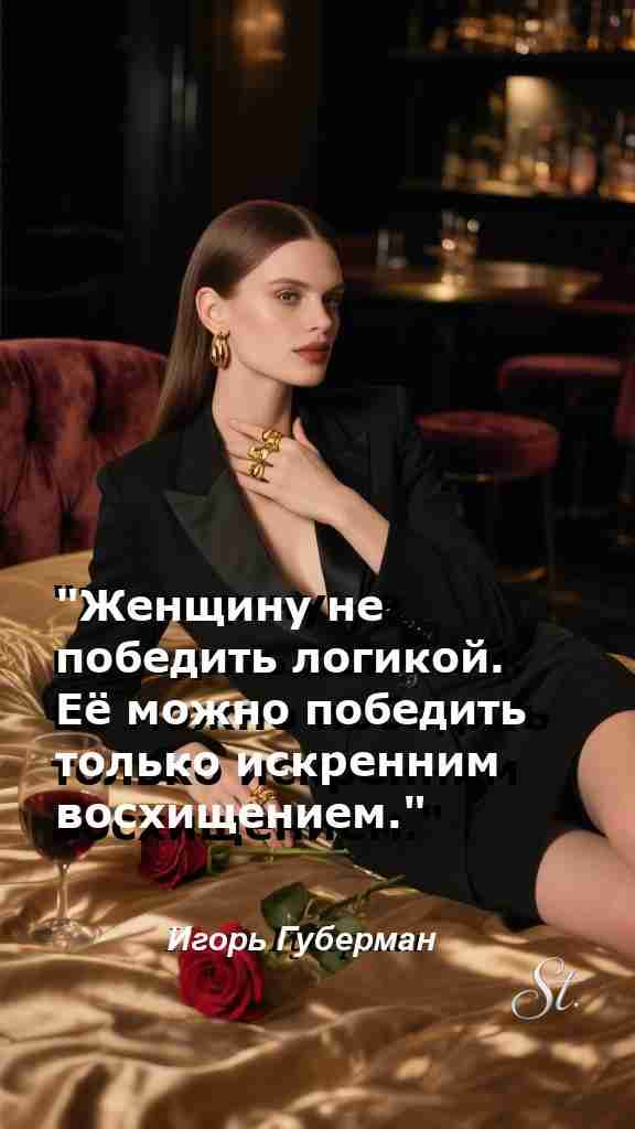 Искреннее восхищение и женская мудрость